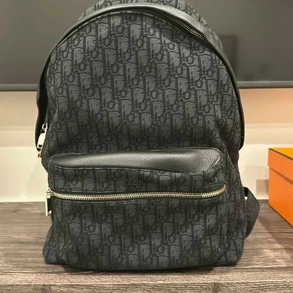 Men’s Dior backpack in blue and black